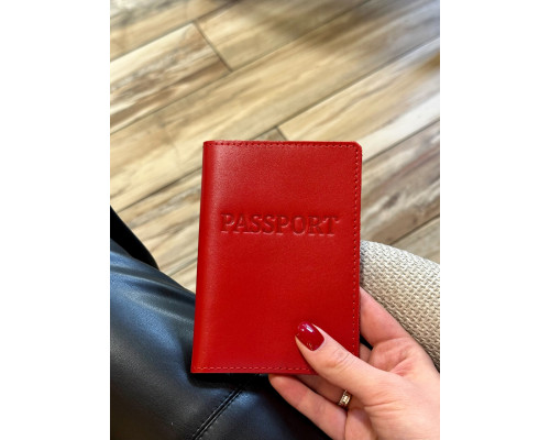 Шкіряна обкладинка для паспорта з написом 1940