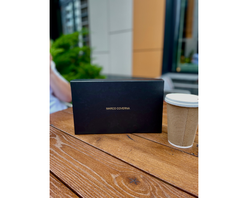 Коричневий гаманець-клатч на дві блискавки з блоком під картки із натуральної шкіри Marco Coverna MC086-5901С