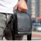 Чоловіча шкіряна сумка-барсетка 22х18х9, месенджер через плече з ручкою TD-22011