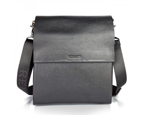 Чоловічий шкіряний месенджер 23х26х6, сумка планшет через плече BEXHILL TD-18621 чорний