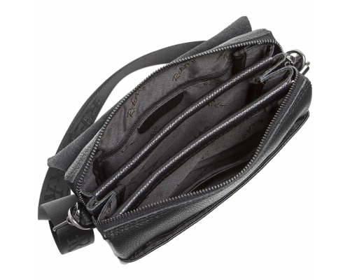 Чоловічий шкіряний месенджер 23х26х6, сумка планшет через плече BEXHILL TD-18621 чорний