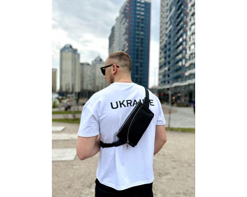 Поясна бананка унісекс 14х25х8, сумка конверт для телефону та документів TD-54928 чорна