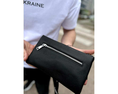 Поясна бананка унісекс 14х25х8, сумка конверт для телефону та документів TD-54928 чорна