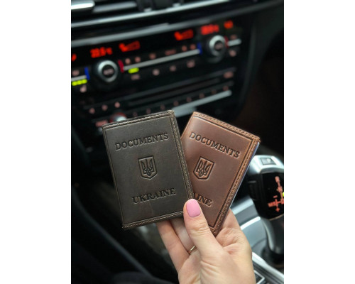 Шкіряна обкладинка для ID-паспорта та водійських прав 2186-1B