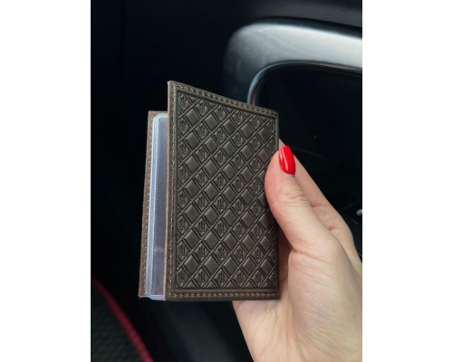 Шкіряна обкладинка для ID-паспорта та водійських прав 2186-1B