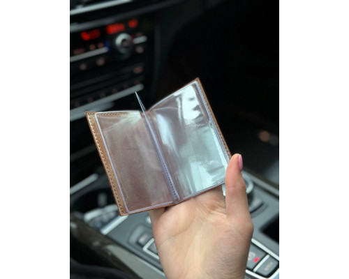 Шкіряна обкладинка для ID-паспорта та водійських прав 2186-1B