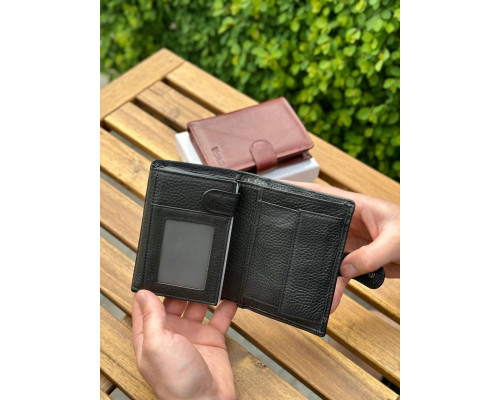 Чоловічий шкіряний гаманець люкс, чоловіче портмоне натуральна шкіра HORTON 301B
