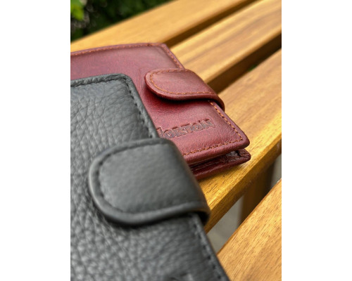 Чоловічий гаманець натуральний гаманець чорний, коричневий HORTON 208