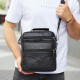 Чоловіча шкіряна сумка-барсетка 26х20.5х8, месенджер через плече Bexhill Bx-56402 чорна