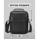 Сумка-барсетка чоловіча через плече 19х24х8, шкіряна сумочка планшет Tiding Bag TD-69291 чорна