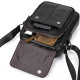 Сумка-барсетка чоловіча через плече 22х18х8, шкіряна сумочка планшет Tiding Bag TD-69291 чорна