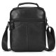 Сумка-барсетка чоловіча через плече 22х18х8, шкіряна сумочка планшет Tiding Bag TD-69291 чорна