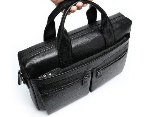 Чоловіча сумка для офіса 39x28×8, портфель папка для ноутбука та паперів SK N76955 чорний