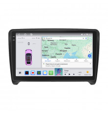 Штатная магнитола Lesko для Audi TTS II (8J) Рестайлинг 2010-2014 экран 9" 4/64 QLED CarPlay 4G Wi-Fi GPS 360 Prime