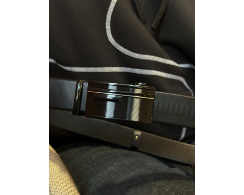 Чоловічий шкіряний ремінь із пряжкою автомат 4978