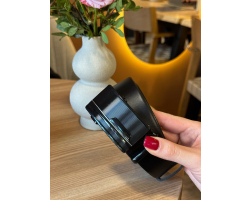 Чоловічий шкіряний ремінь із пряжкою автомат 4978