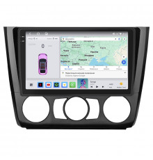 Штатная магнитола Lesko для BMW 1 серии I (E81/E82/E87/E88) Рестайлинг Manual AC 2007-2011 экран 9" 4/64 QLED CarPlay 4G Wi-Fi GPS 360 Prime