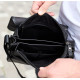 Сумка месенджер 21.5x25x7 шкіряна барсетка для чоловіків Tiding Bag 35775 чорна