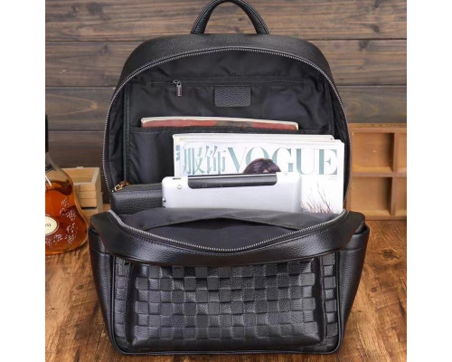 Рюкзак чоловічий 30х41х12, міський наплічник для ноутбука та документів Tiding Bag 13292 чорний