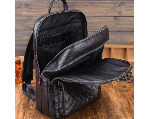 Рюкзак чоловічий 30х41х12, міський наплічник для ноутбука та документів Tiding Bag 13292 чорний