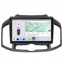 Штатная магнитола Lesko для Chevrolet Captiva I Рестайлинг 2 2013-2016 экран 10" 4/64 QLED CarPlay 4G Wi-Fi GPS 360 Prime