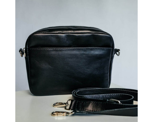 Жіноча сумка Джорджія гладка чорна