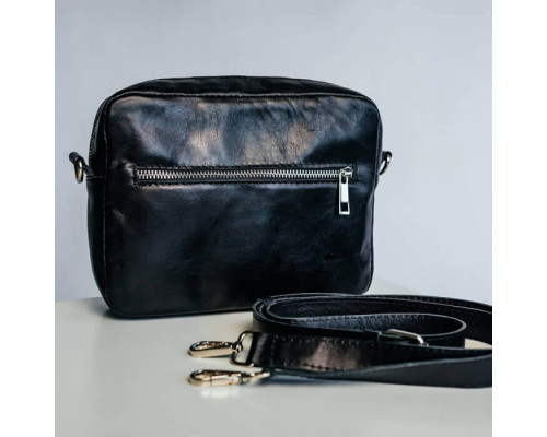 Жіноча сумка Джорджія гладка чорна