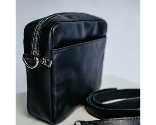 Жіноча сумка Джорджія гладка чорна