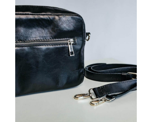 Жіноча сумка Джорджія гладка чорна