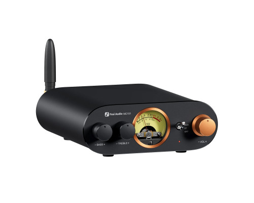 Підсилювач звуку Fosi Audio MC101 black + блок живлення 24V. Bluetooth 5.3, 2x100W