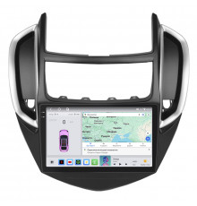 Штатная магнитола Lesko для Chevrolet Trax I Рестайлинг 2016- экран 9" 4/64 QLED CarPlay 4G Wi-Fi GPS 360 Prime