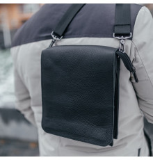 Чоловіча шкіряна сумка через плече Канзас