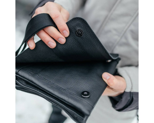 Чоловіча шкіряна сумка через плече Канзас