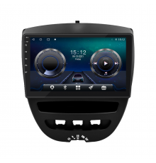 Штатная магнитола Lesko для Citroen C1 I 2005-2008 экран 10" 4/32Gb 4G Wi-Fi GPS Top