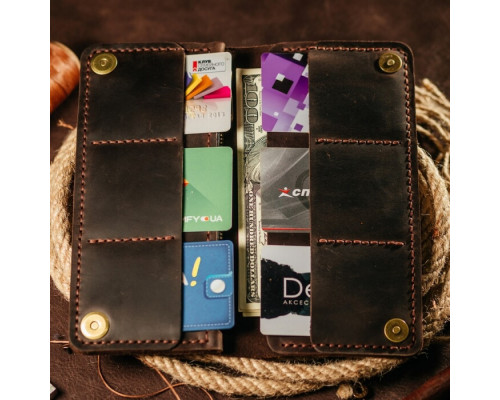 Чоловічий клатч Лонгер коричневий