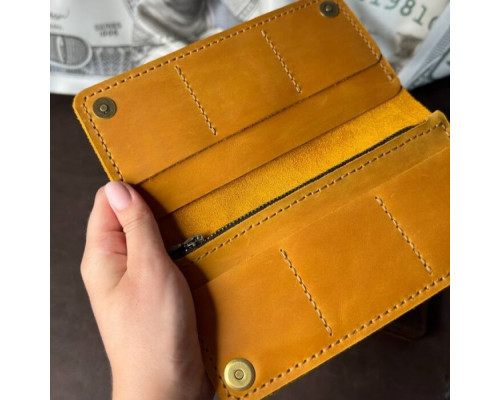 Чоловічий клатч Лонгер рудий