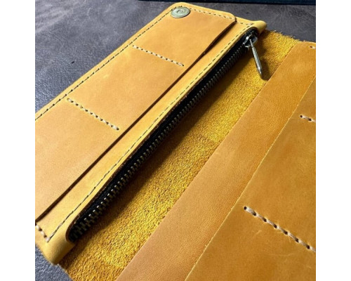 Чоловічий клатч Лонгер рудий