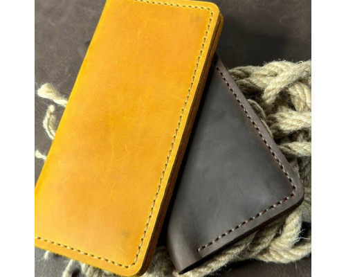 Чоловічий клатч Лонгер рудий