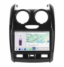 Штатная магнитола Lesko для Dacia Duster II 2017-2021 экран 9" 4/64 QLED CarPlay 4G Wi-Fi GPS 360 Prime