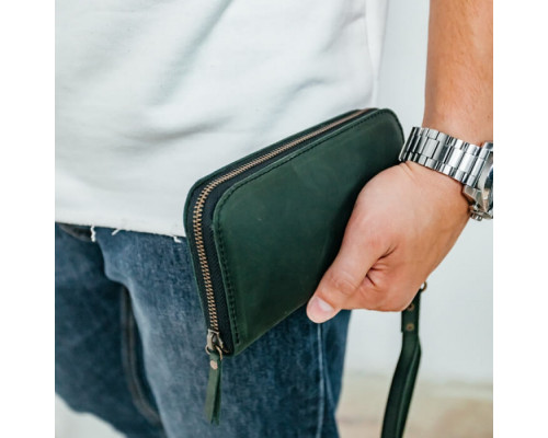 Чоловічий клатч Арізона зелений