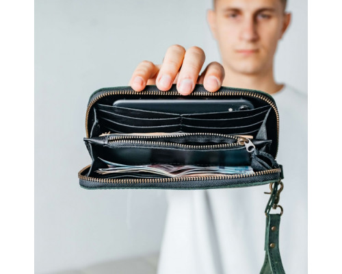 Чоловічий клатч Арізона зелений