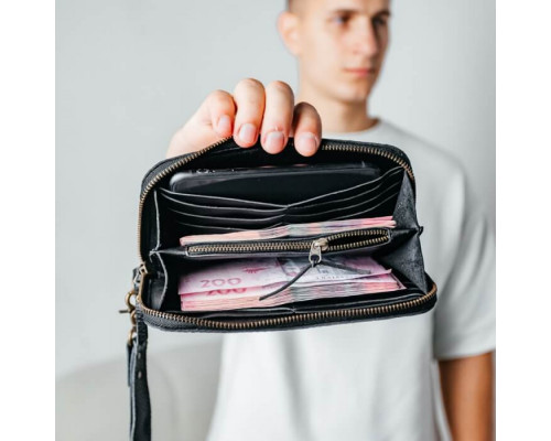 Чоловічий клатч зернистий