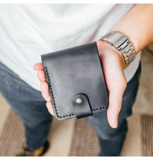 Чоловічий гаманець Біфолд чорний