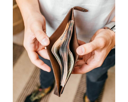 Чоловічий гаманець Біфолд коричневий