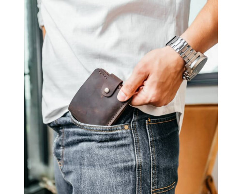 Чоловічий гаманець Біфолд коричневий