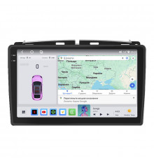 Штатная магнитола Lesko для Fiat 500 II Рестайлинг 2015-н.в. экран 9" 4/64 QLED CarPlay 4G Wi-Fi GPS 360 Prime