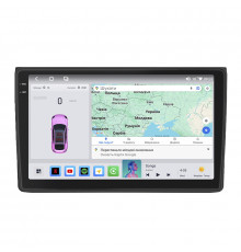 Штатная магнитола Lesko для Fiat Ducato II 2006-2011 экран 9" 4/64 QLED CarPlay 4G Wi-Fi GPS 360 Prime