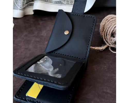 Чоловічий гаманець Біфолд Сіетл чорний