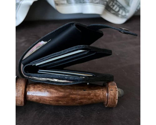 Чоловічий гаманець Біфолд Сіетл чорний