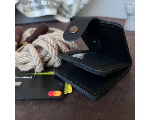 Чоловічий гаманець Біфолд Сіетл чорний